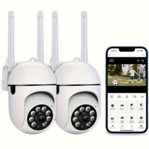 2-Pieces: Compact Wireless IP Security Cameras with App Control