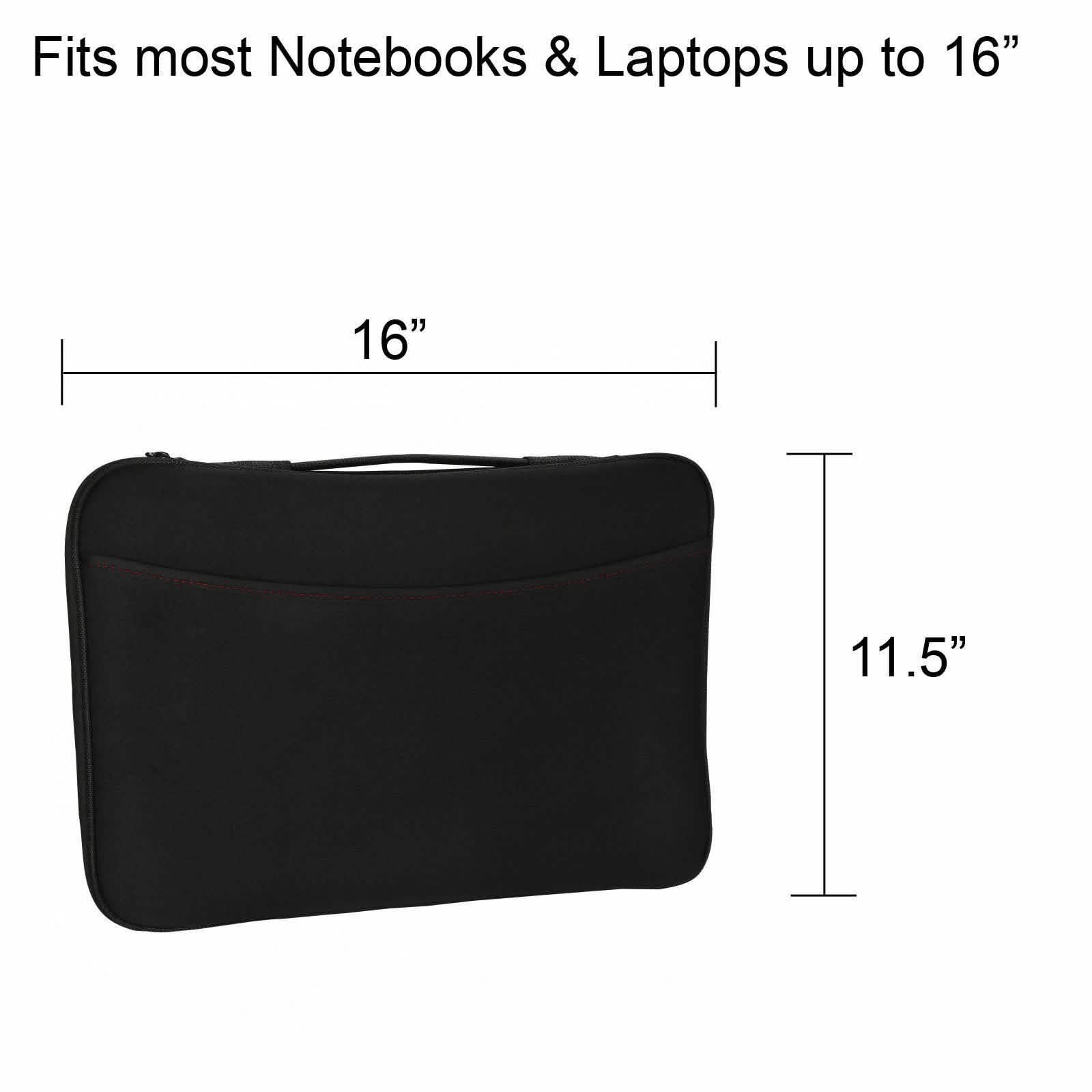 Logitech 16 Inch Notebook Laptop Sleeve Bag Pouch Handle Case Cover - Image 3